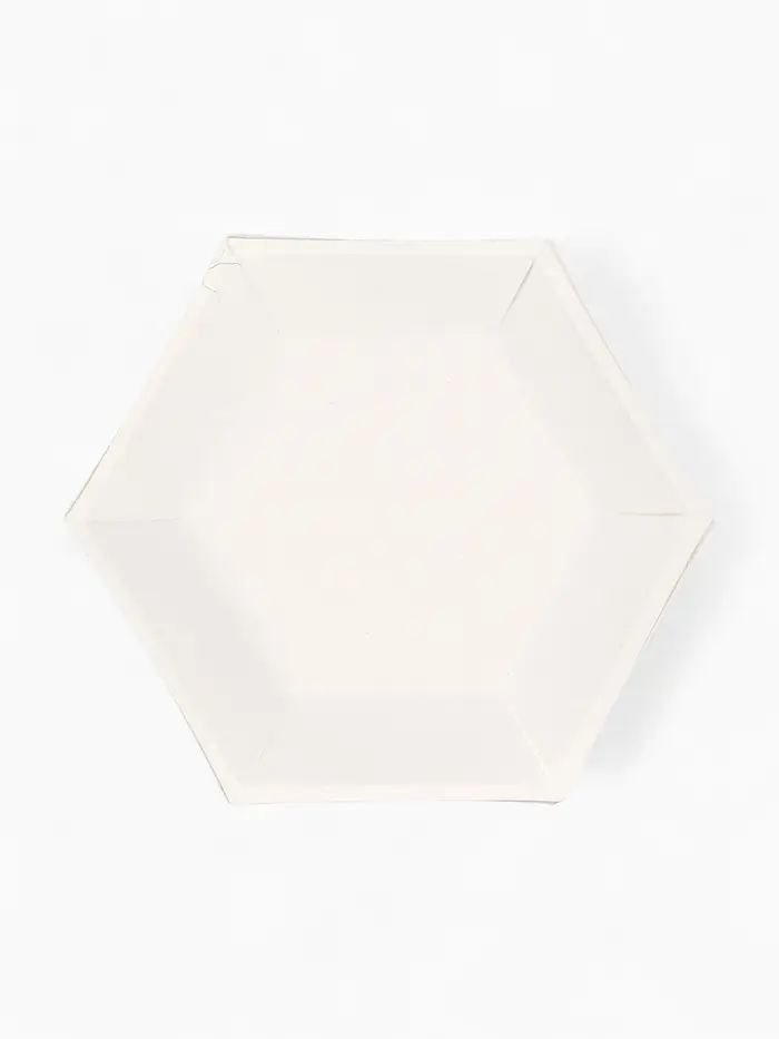 Набор тарелок мрамор розовый 23 см. (10 шт)