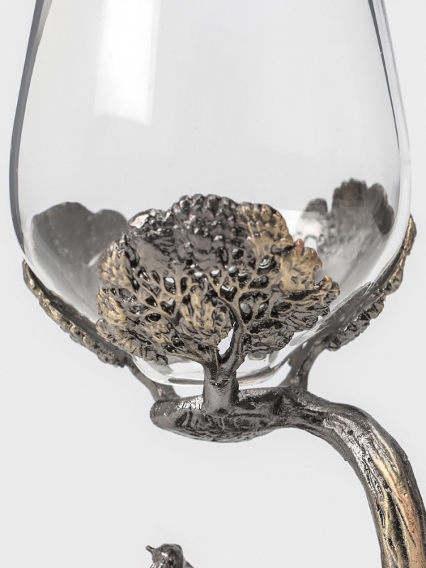 Рюмки для водки "Охота", подарочный набор на 3 персоны, рюмка 50 мл, бронза