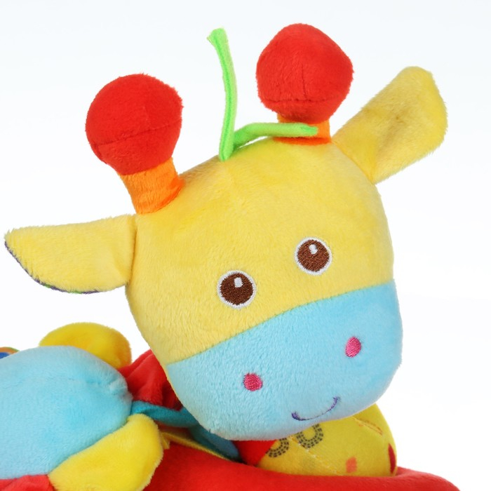 Растяжка - спираль с игрушками дуга на коляску / кроватку для малышей 0+ «Жирафик», Крошка Я Растяжка - спираль с игрушками дуга на коляску / кроватку для малышей 0+ «Жирафик», Крошка Я