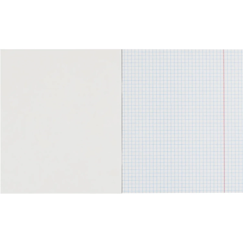 Бизнес-тетрадь Цветы А5 48л, клетка, обл. мел. картон, скрепка,белый