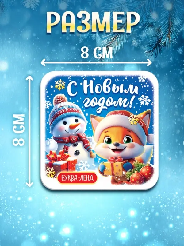 Магнит Магнит "С новым годом" набор 5 штук