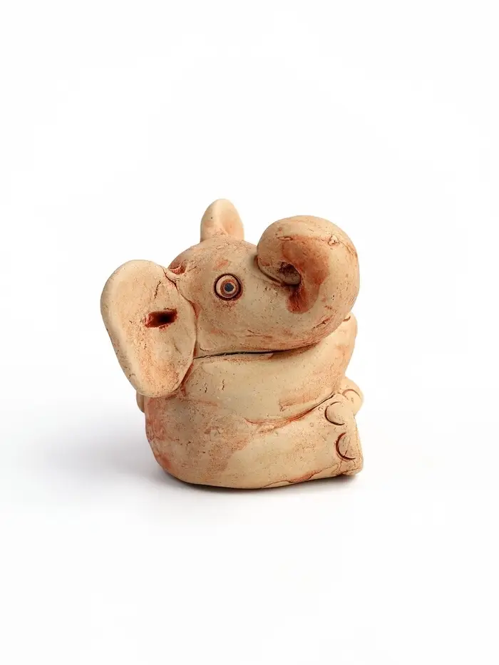 Фигурка &laquo;Слоненок&raquo;, 7&times;6.5&times;5 см, керамика, бежевый