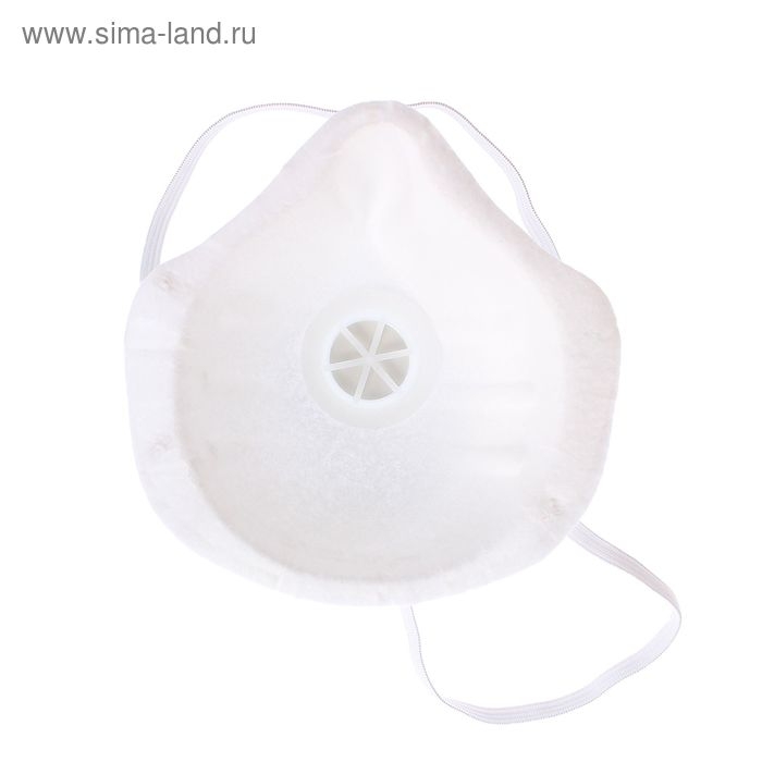 Полумаска фильтрующая формованная с клапаном FFP1 в индивидуальной упаковке Полумаска фильтрующая формованная с клапаном FFP1 в индивидуальной упаковке