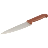 Нож универсальный  лез 200 мм  толщ 2 мм  3Cr13  корич пластиковая ручка