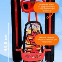 Снегокат &laquo;Тимка спорт 4-1 Граффити&raquo;, ТС4-1/GR, со спинкой и ремнём безопасности