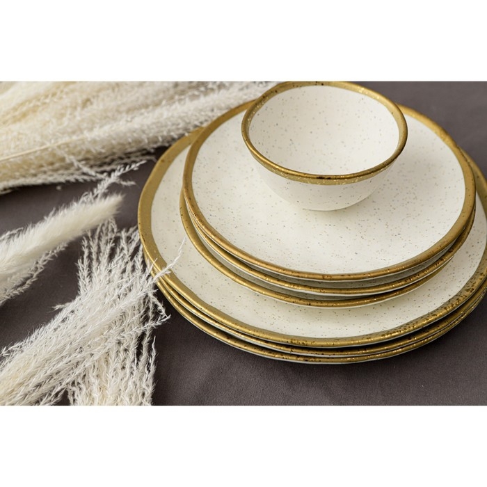 Салатник фарфоровый Magistro Poursephona, 300 мл, d=11,5 см, цвет бежевый Салатник фарфоровый Magistro Poursephona, 300 мл, d=11,5 см, цвет бежевый