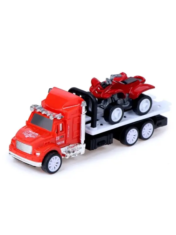 Грузовик инерционный &laquo;Автовоз&raquo;, с 2 квадроциклами, МИКС