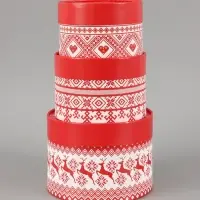 Подарочная коробка, набор 3в1 &laquo;Счастливого Нового года&raquo; 16&times;10, 14&times;9, 13&times;8.5 см