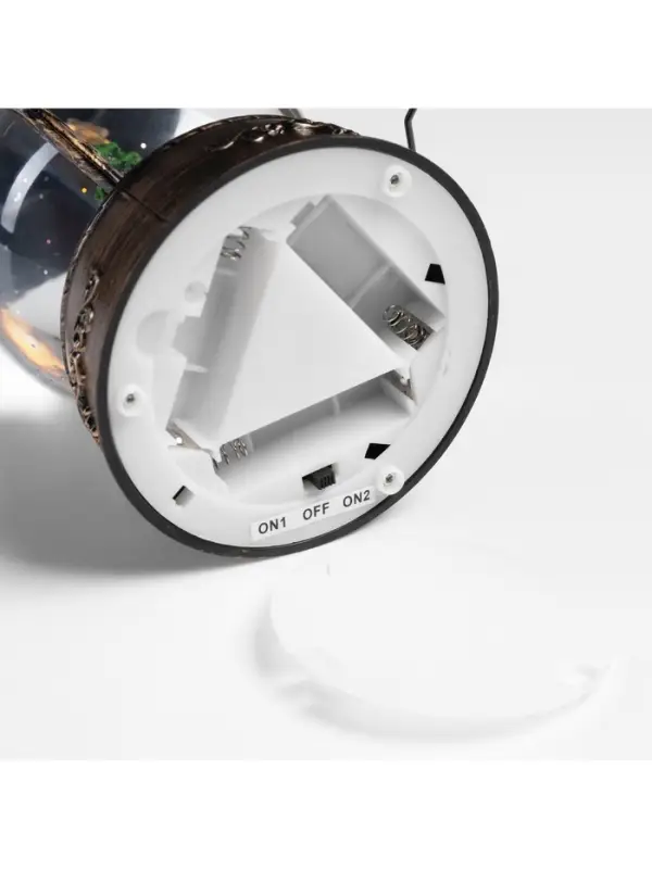 Светодиодная фигура &laquo;Дед Мороз и ёлка&raquo; 20&times;14&times;11 см, от батареек ААх3, USB, свечение тёплый белый