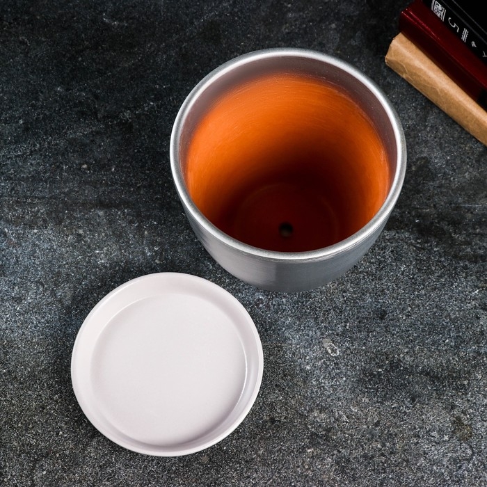 Горшок цветочный Горшок цветочный "Амелия" серый, 2,4 л