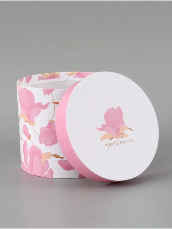 Набор шляпных коробок 5 в 1 &laquo;Нежные лилии&raquo;, 13 &times; 14 ‒ 19.5 &times; 22 см