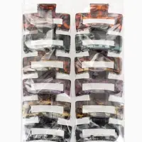 Крабик для волос &laquo;Леопардовый принт&raquo;, прямой, 8.5 см, МИКС