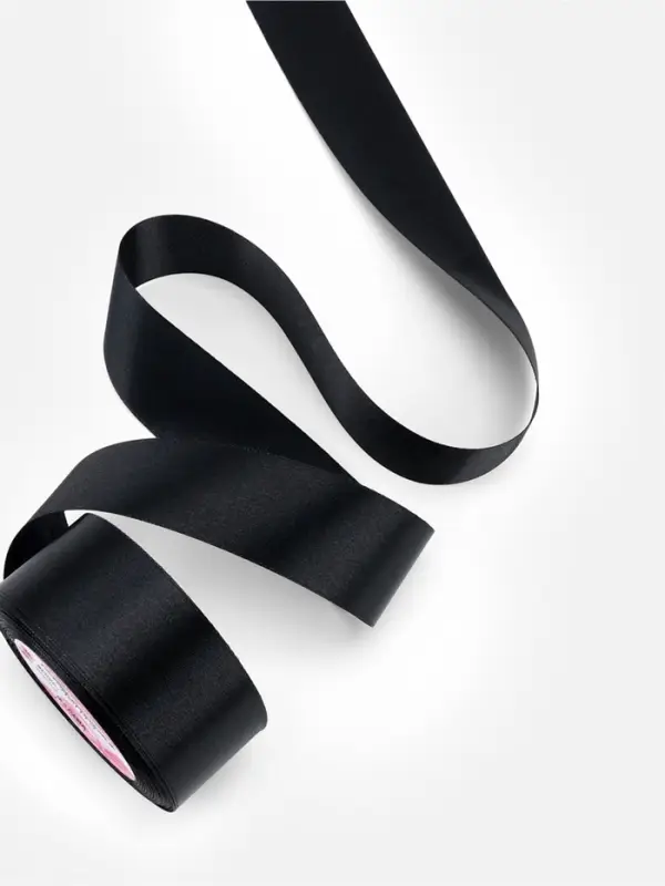 Лента атласная, 40 мм, 23&plusmn;1 м, чёрная №39