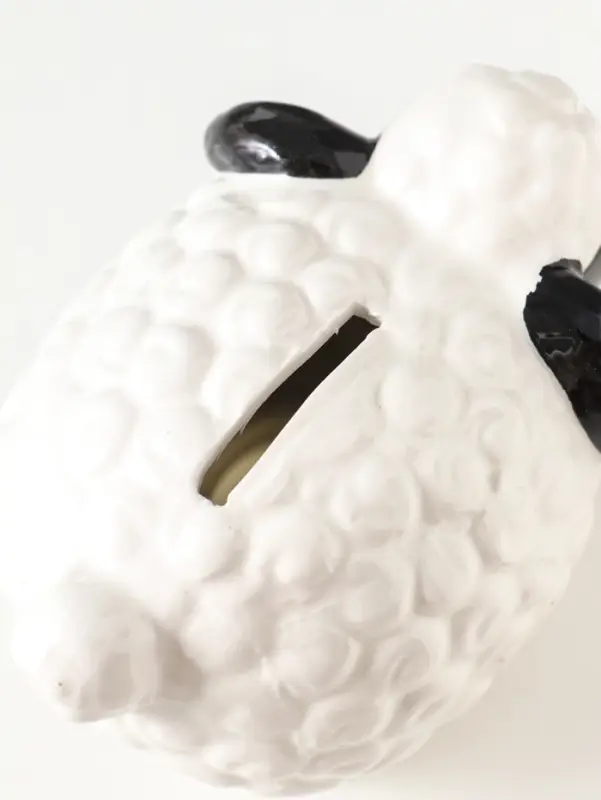 Копилка для денег керамика &laquo;Черноносая овечка&raquo;, 12.6&times;9.2&times;7.6 см