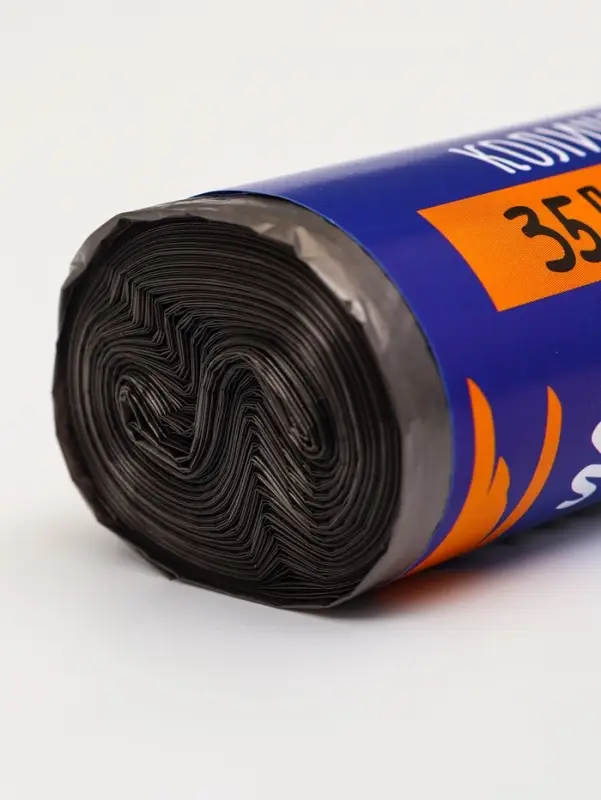 Мешки для мусора 35 л, ПНД, 10 мкм, 20 шт. в рулоне, чёрные