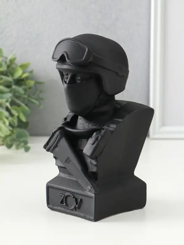 Статуэтка СВО  Статуэтка СВО "Воин", 9х19 см, графит