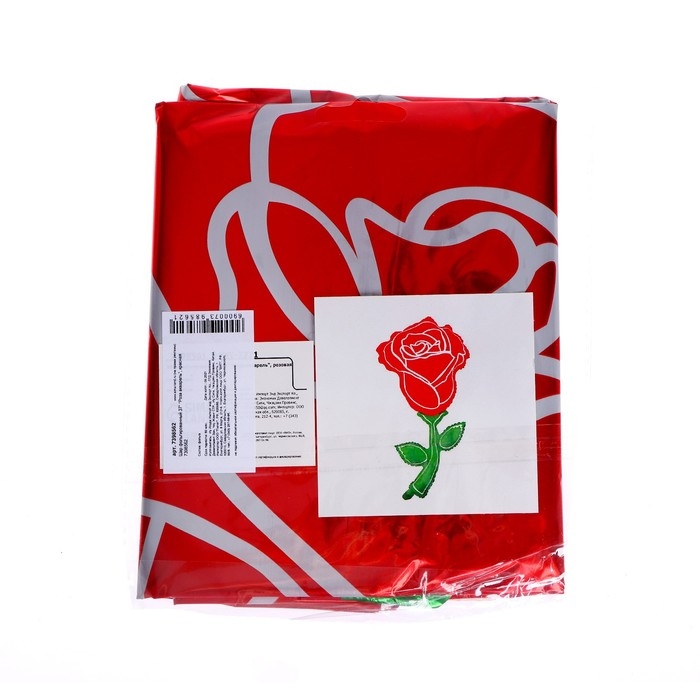 Шар фольгированный 37" &laquo;Роза акварель&raquo;, цвет красный