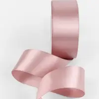 Лента атласная TEIRA, двухсторонняя, 38 мм, 25&plusmn;1 м, нежно-розовая №164