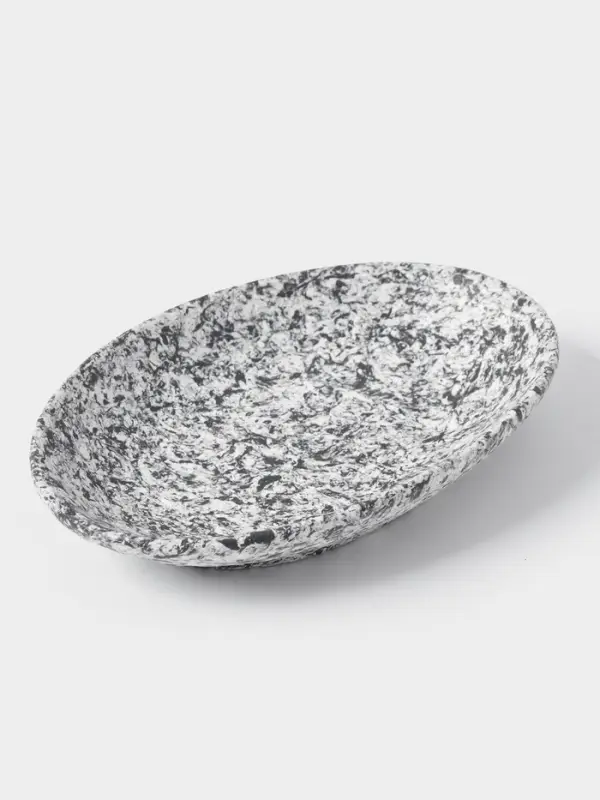 Аксессуары для ванной Доляна &laquo;Гранит&raquo;, 3 предмета, дозатор 350 мл, мыльница, стакан, серые