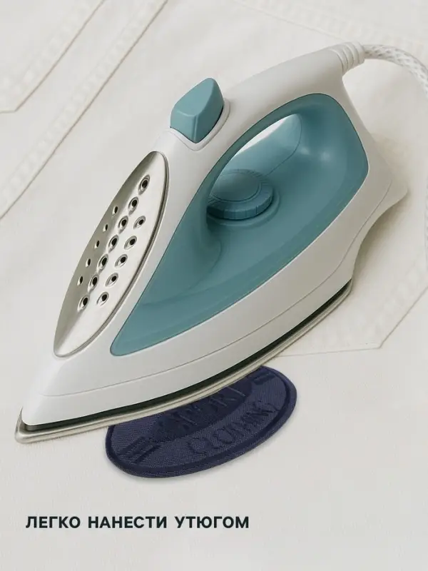 Термоаппликация SPORT, 4.8×8 см, тёмно-синяя Термоаппликация SPORT, 4.8×8 см, тёмно-синяя