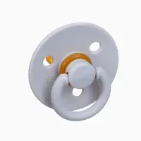 Соска - пустышка классическая, латекс, цв.серый, в контейнере, от 0 мес., M&B