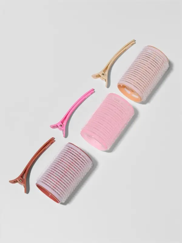 Бигуди для чёлки, с зажимом, d=3.5 см, 6.2 см, МИКС