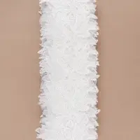 Кружево гипюровое, 90 мм, 9&plusmn;0.5 м, цвет белый