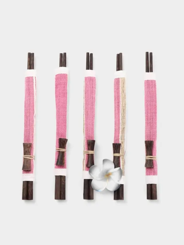 Палочки китайские &laquo;Сирень&raquo;, 5 пар, 25&times;10&times;2 см, кокос, МИКС