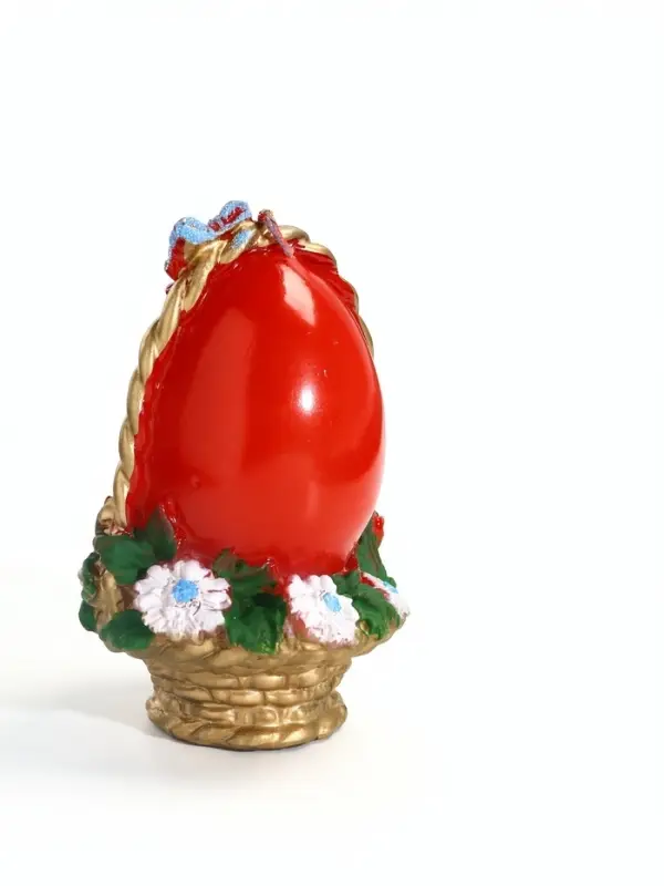 Свеча декоративная &laquo;Пасхальное яйцо в корзинке&raquo;, 7&times;10.5 см, 130 г