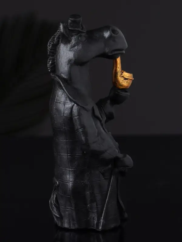 Фигура Фигура "Конь в пальто" 11х5 см, черный