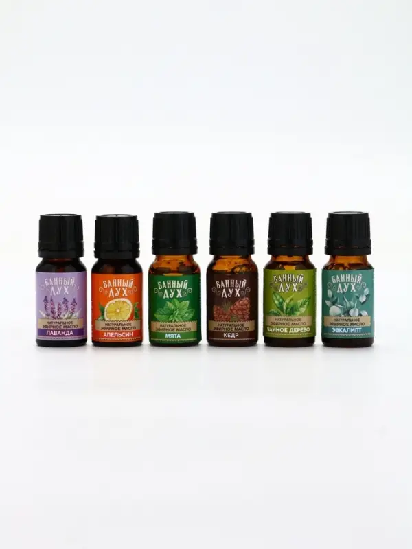 Эфирное масло, набор 6 шт х 10 мл, Банный дух