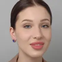 Серьги со стразами &laquo;Эдель&raquo;, овал кружево, синие в розовом золоте