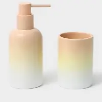 Аксессуары для ванной SAVANNA, 2 предмета, дозатор для мыла 290 мл, стакан 280 мл