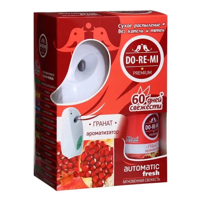 Комплект До-Ре-Ми Премиум &laquo;Гранат&raquo; 250 мл, автоматический диспенсер + 2 батарейки