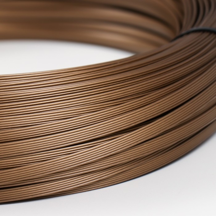 Ротанг искусственный 6 мм 100 м волна (бронза металлик) Ротанг искусственный 6 мм 100 м волна (бронза металлик)
