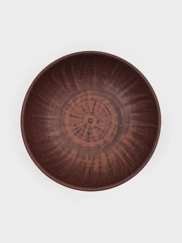 Салатник &laquo;Гладь&raquo;, 800 мл, 17.5&times;5.5 см, красная глина