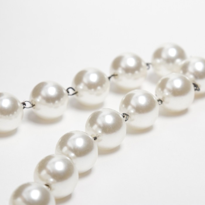 Шляпа женская с бусинами MINAKU цвет молочный, р-р 56-58 Шляпа женская с бусинами MINAKU цвет молочный, р-р 56-58