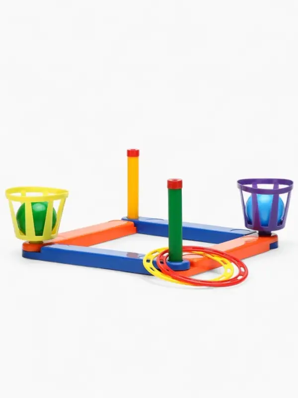 Кольцеброс-Шароброс, 2 шара, 2 кольца, 16.5&times;35 см, МИКС