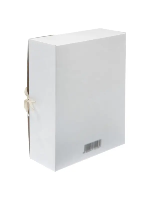 Папка архивная с завязками Calligrata, микрогофрокартон, 100 мм, до 900 л, белая