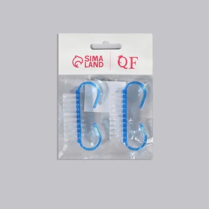 Щётки для маникюра/педикюра, 2 шт., 6.5×1.3 см, МИКС