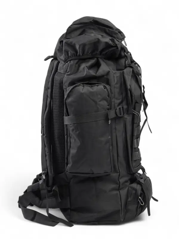 Рюкзак туристический Adventure мужской, 70 л, oxford, чёрный