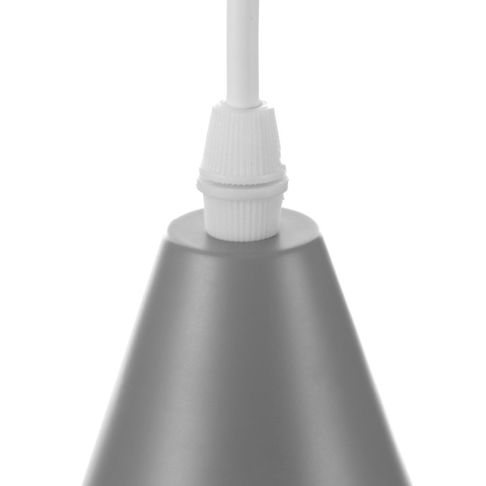 Светильник BayerLux Подвес Светильник BayerLux Подвес "Конус" 1x40Вт E27 серый 12х12х16-96 см