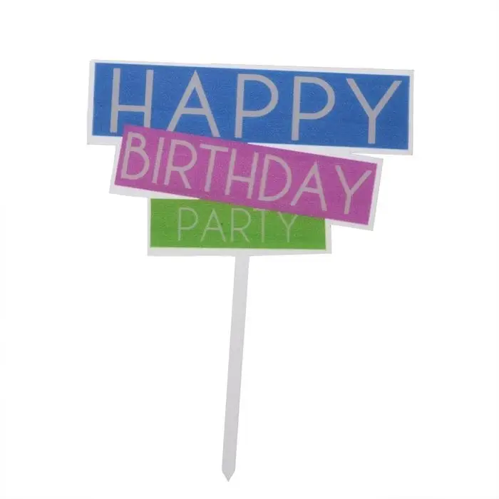 Топпер для торта «С днём рождения» Топпер для торта «С днём рождения»