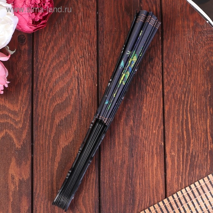 Веер пластик, текстиль  Веер пластик, текстиль "Фен-шуй" МИКС 30 см