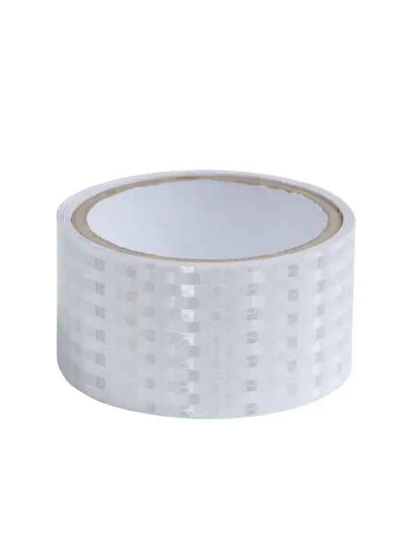 Светоотражающая лента, самоклеящаяся, белая, 5 см &times; 3 м
