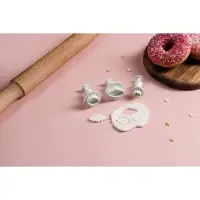 Плунжеры кондитерские &laquo;Облака&raquo;, набор 3 шт., пластик, белые