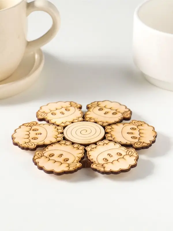 Подставка под горячее &laquo;Овечка&raquo;, 11см, можжевельник, фанера