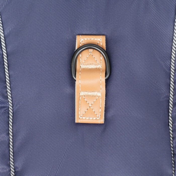 Попона для больших собак, мембранная ткань,  размер 4XL (ДС 58, ОШ 58, ОГ 74-84 см), синяя