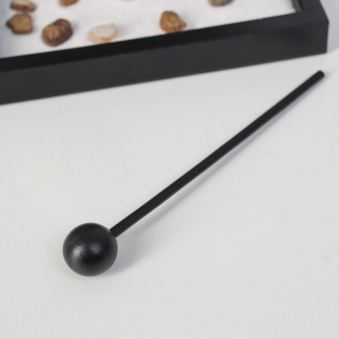 Сад Дзен  Сад Дзен "Будда в золотом у гонга" песок+камни+аромапалочка 13,2х15х15,3 см