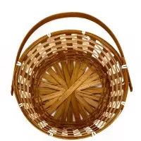 Корзина плетёная, d=21&times;10/24 см, бамбук